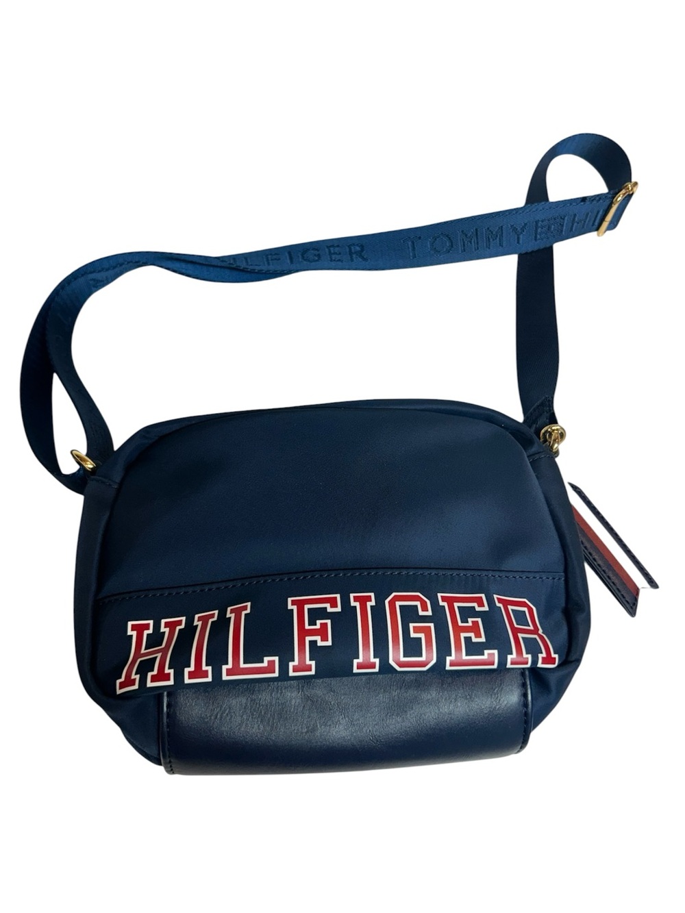 Tommy Hilfiger Navy Crossbody Bag with Red White Logo